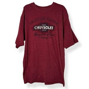 3/$20 💥 Chevrolet Casual Men’s Cotton Maroon T-Shirt Newport Blue‎